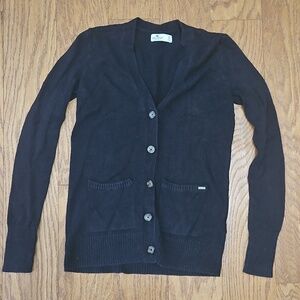 Hollister Black Comfy Cardigan XS